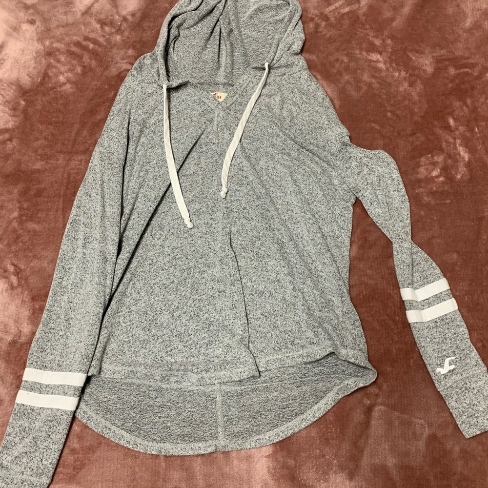 Grey hollister sweater